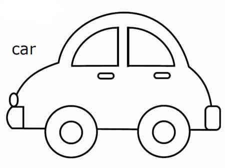 简笔画小汽车 简笔画小汽车的画法最简单