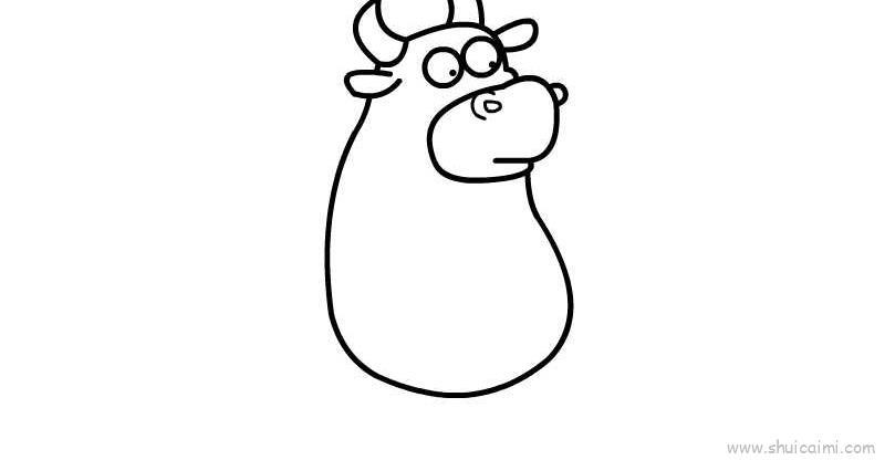 可爱小黄牛儿童画怎么画 可爱小黄牛简笔画步骤