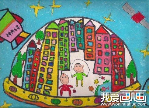 科学幻想儿童画1000年后我们未来的家园简笔画怎么画 科学幻想儿童画1000年后我们未来的家园简笔画顺序