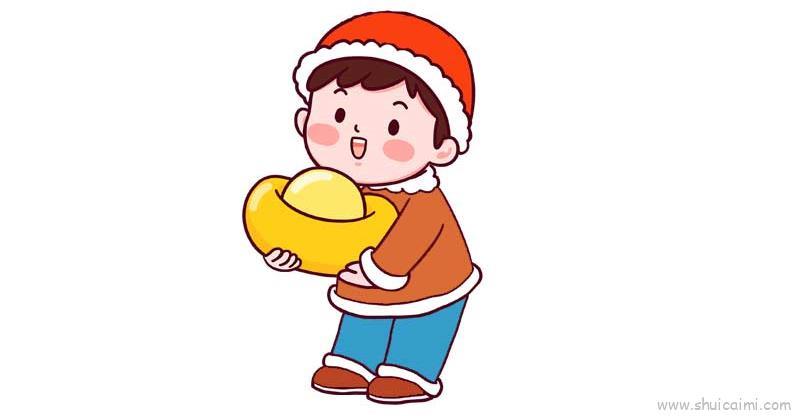 小孩新年儿童画怎么画 小孩新年简笔画画法