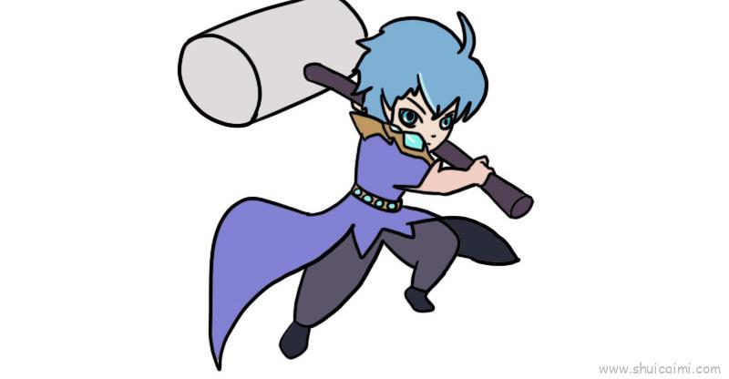 唐三儿童画怎么画 唐三简笔画图片