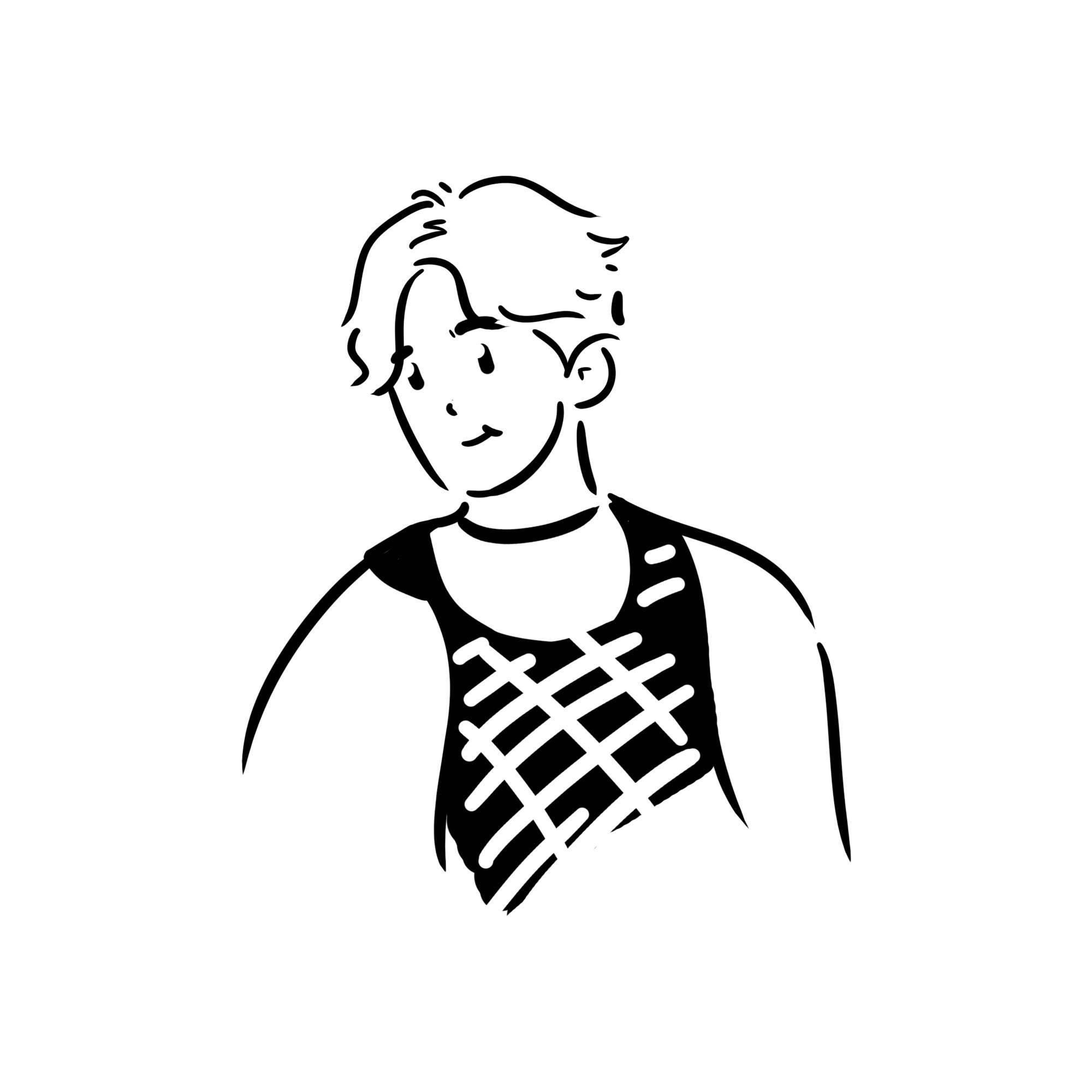 蔡徐坤简笔画 蔡徐坤简笔画q版手绘