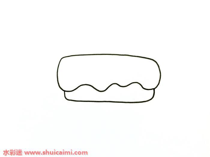 QQ红包生日蛋糕怎么画 生日蛋糕简笔画步骤图