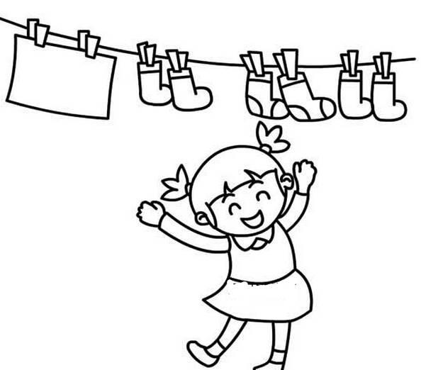 做家务简笔画图片大全 做家务简笔画图片大全彩色