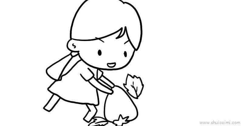 摘草莓儿童画怎么画 摘草莓简笔画图片