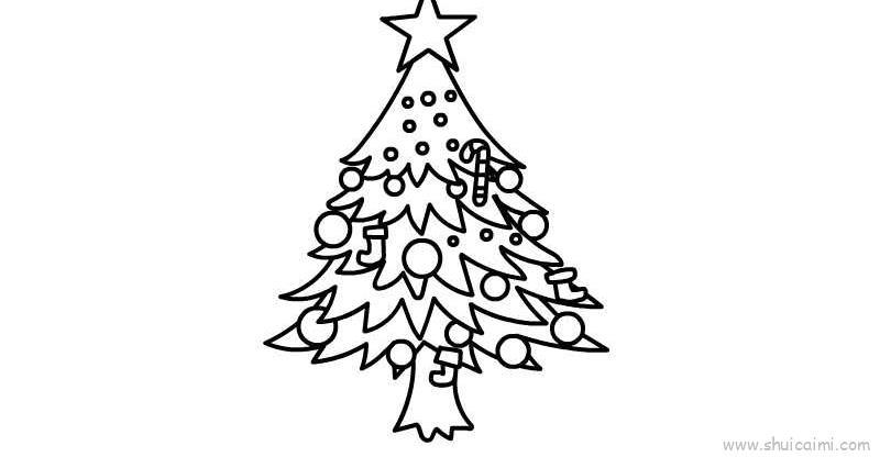 圣诞树儿童画怎么画 圣诞树简笔画顺序