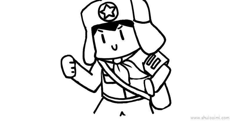 雷锋日儿童画怎么画 雷锋日简笔画简单