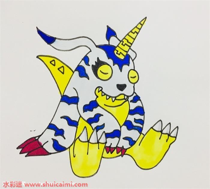 加布兽怎么画 加布兽简笔画简单