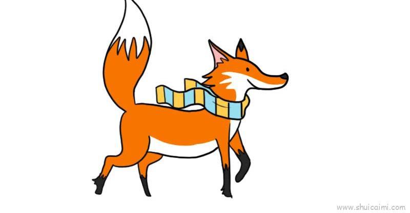 狐狸儿童画怎么画 狐狸简笔画顺序