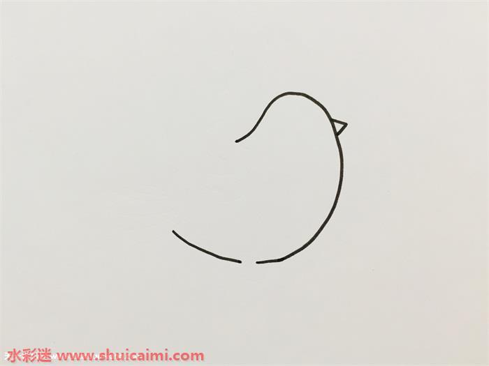 白鸽简笔画怎么画简单易画彩色