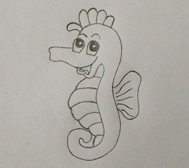 海马简笔画 海马简笔画儿童画