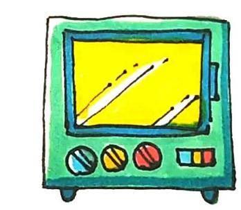 电视简笔画 电视简笔画彩色