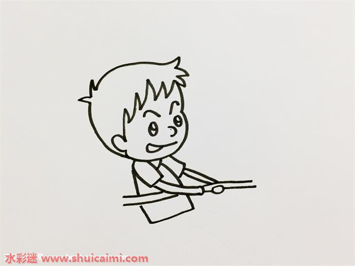 小朋友拔河怎么画 小朋友拔河简笔画画法