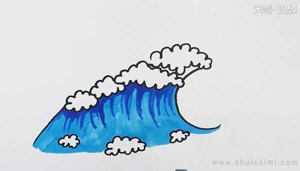 海浪简笔画怎么画 海浪简笔画简单