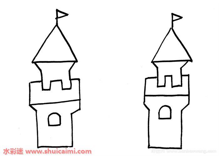 QQ红包城堡怎么画 QQ红包城堡简笔画图片大全带颜色