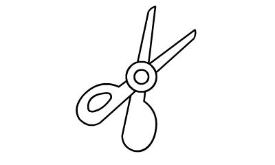 剪刀的画法简笔画图片_剪刀怎么画简笔画