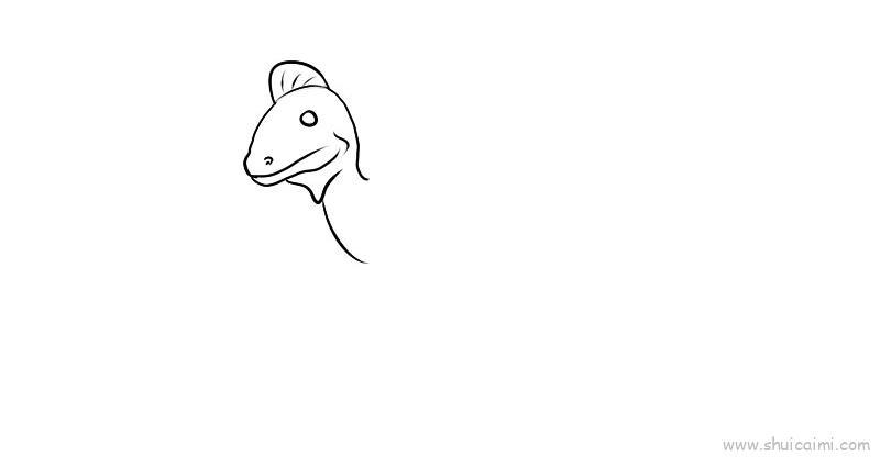 脊龙儿童画怎么画 脊龙简笔画步骤