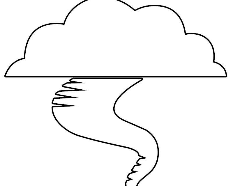 龙卷风简笔画 龙卷风简笔画儿童