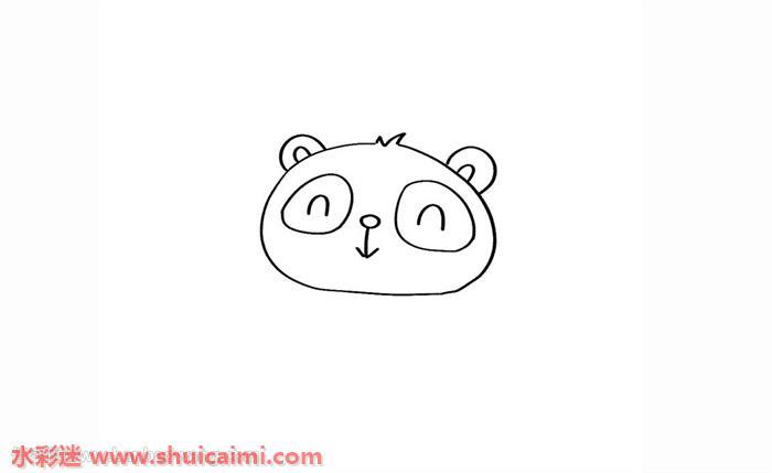 可爱熊猫怎么画 可爱熊猫简笔画步骤图