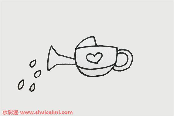 洒水壶简笔画怎么画简单好看彩色