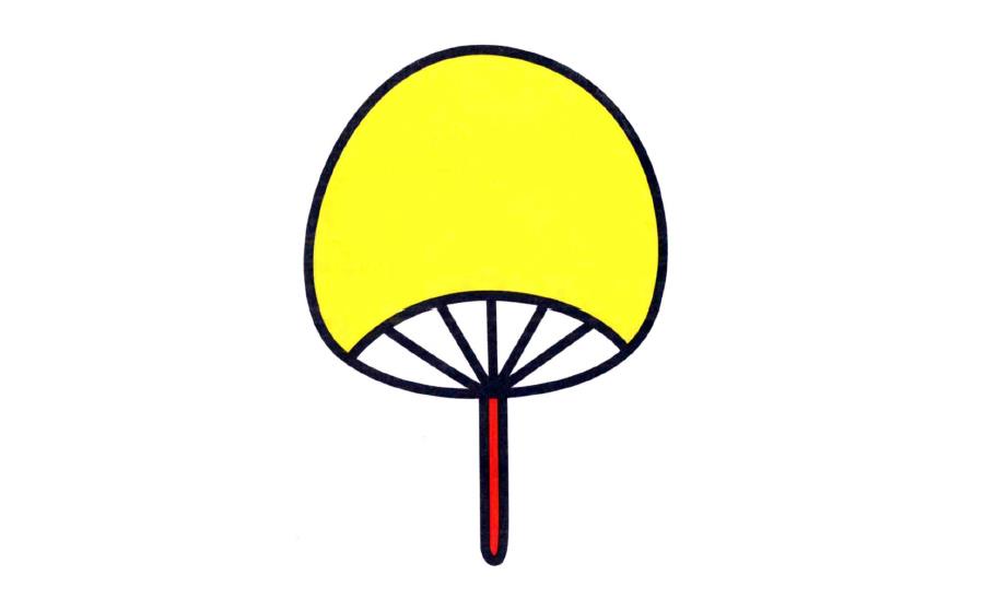 扇子的简笔画怎么画又简单又可爱（儿童扇子画图片大全）
