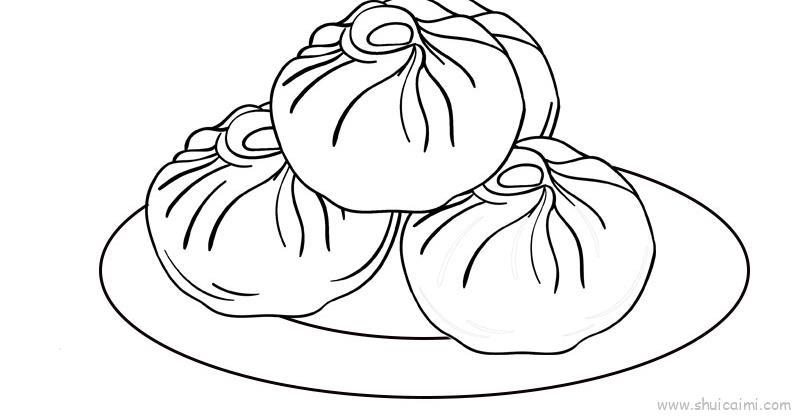 包子儿童画怎么画 包子简笔画顺序