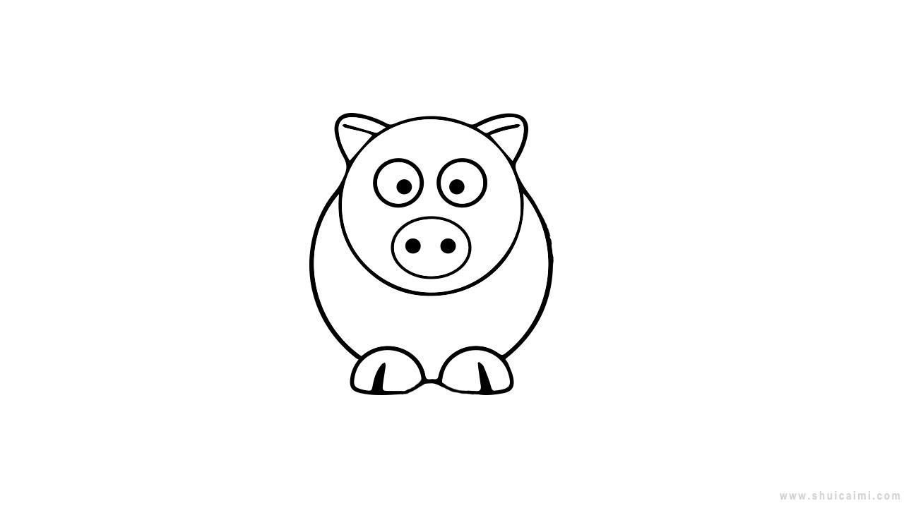 卡通猪简笔画怎么画 卡通猪简笔画简单