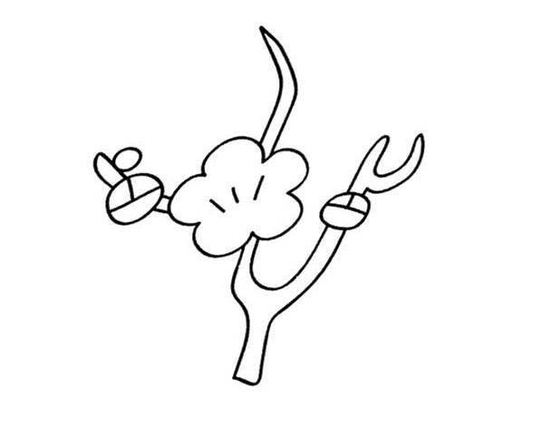 迎春花简笔画 迎春花简笔画简单又漂亮