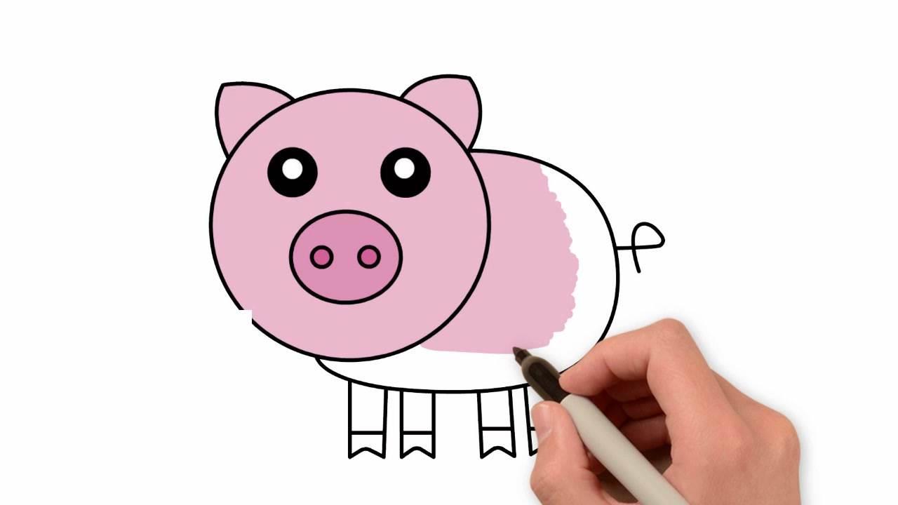 简笔画猪 简笔画猪可爱