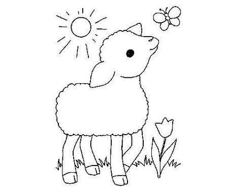 简笔画羊 简笔画羊的画法最简单