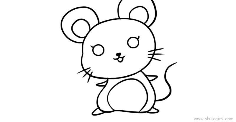 小老鼠可爱儿童画怎么画 小老鼠可爱简笔画图片大全