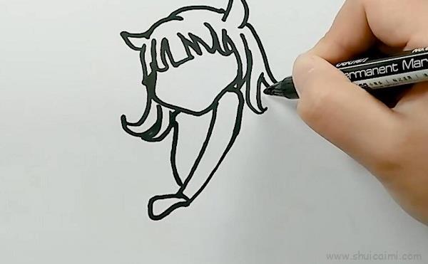 提南瓜小魔女儿童画怎么画 提南瓜小魔女简笔画简单又好看