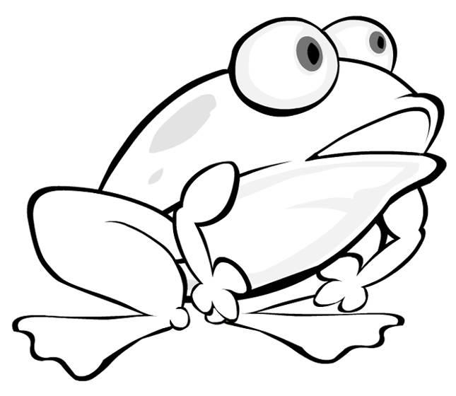 蛤蟆简笔画图片  跳跃的青蛙简笔画图片