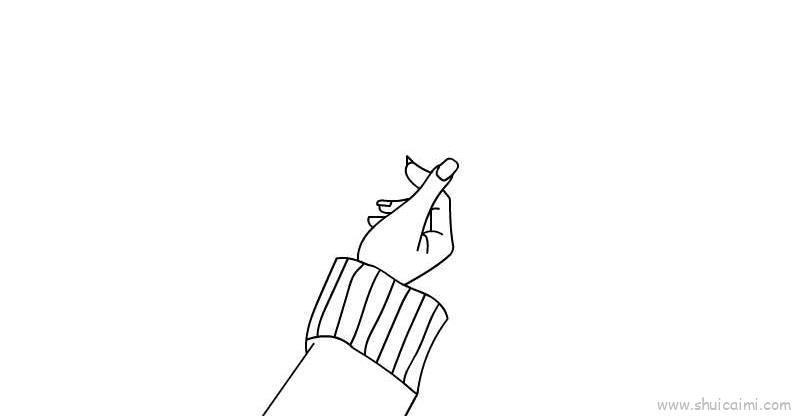 比心手绘儿童画怎么画 比心手绘简笔画画法