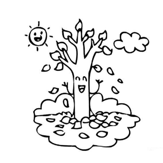 秋天的简笔画 秋天的简笔画幼儿园