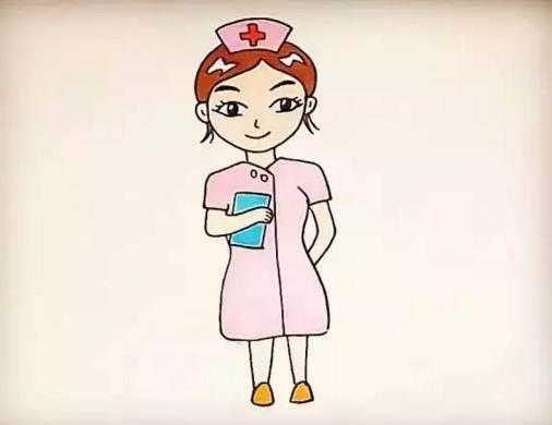 护士简笔画图片大全 护士简笔画图片大全颜色可爱
