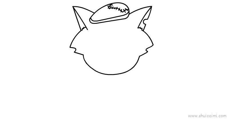 灰太狼儿童画怎么画 灰太狼简笔画步骤