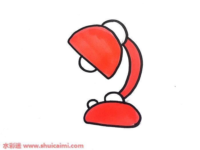 台灯怎么画 台灯简笔画简单易画彩色