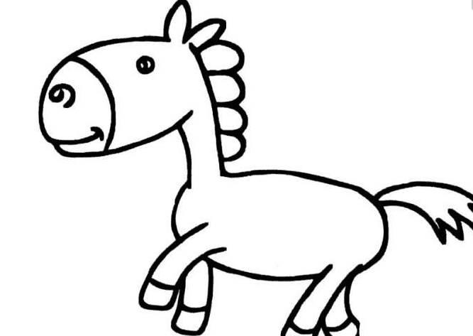 小毛驴简笔画 小毛驴简笔画图片大全涂色