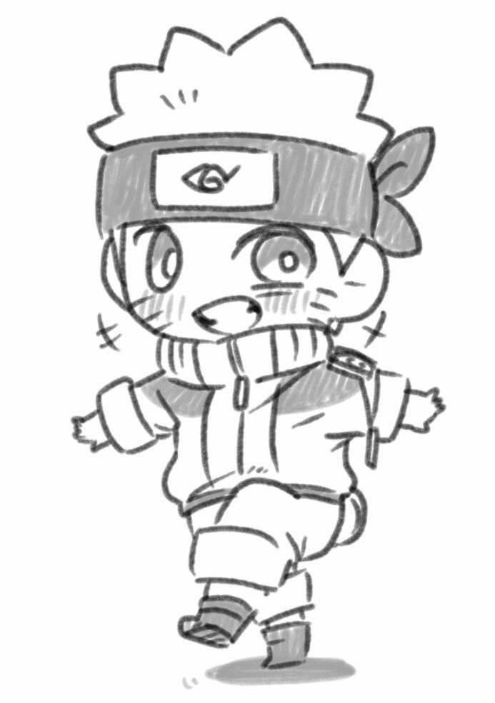 鸣人简笔画 鸣人简笔画九尾模式