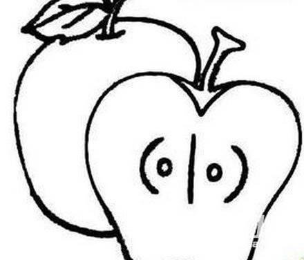 苹果图片简笔画 怎么画苹果简笔画图片