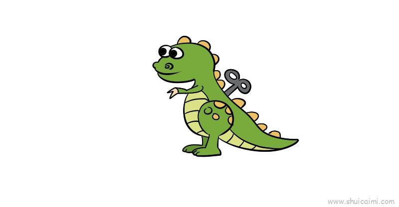 儿童玩具恐龙儿童画怎么画 儿童玩具恐龙简笔画好看