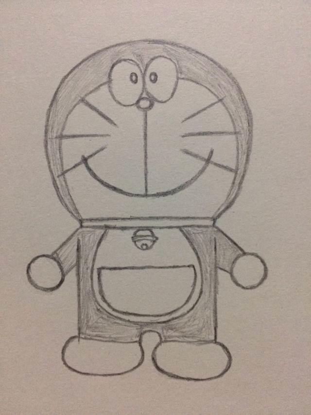 简笔画哆啦a梦 卡通简笔画哆啦a梦