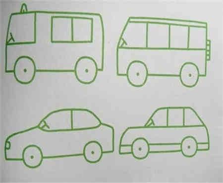 小汽车简笔画 小汽车简笔画简单又好看