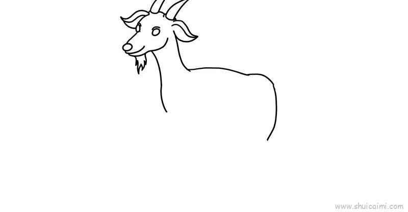 山羊儿童画怎么画 山羊简笔画画法