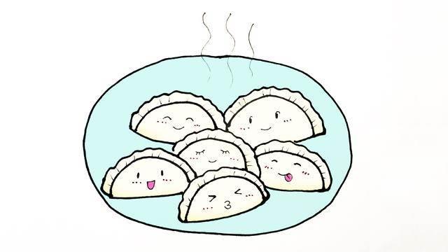 美食简笔画 美食简笔画可爱小吃