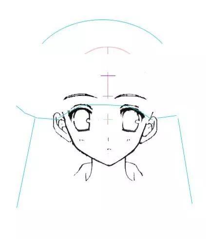 动漫人物绘画教程新手 日系少女简画