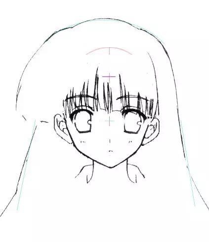 动漫人物绘画教程新手 日系少女简画