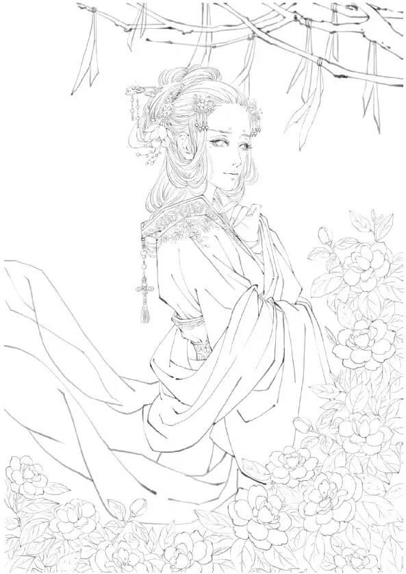 古风人物漫画绘画简画入门教程