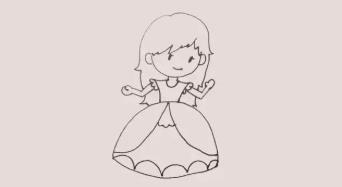 小公主简笔画 学画画的正确方法